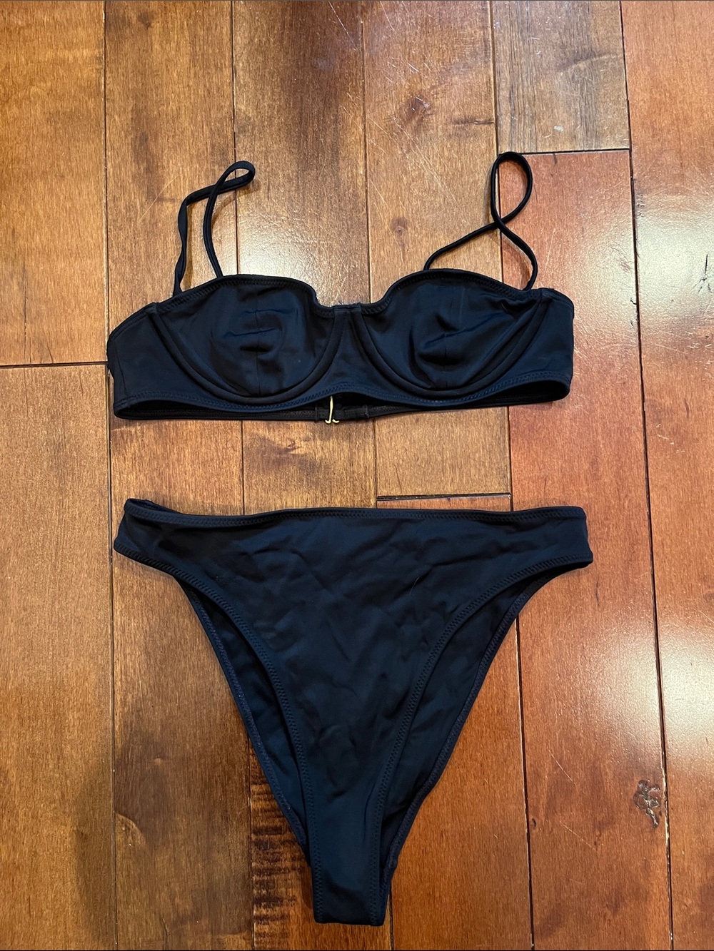 PacSun Black Two-Piece Bandeau Bikini Set